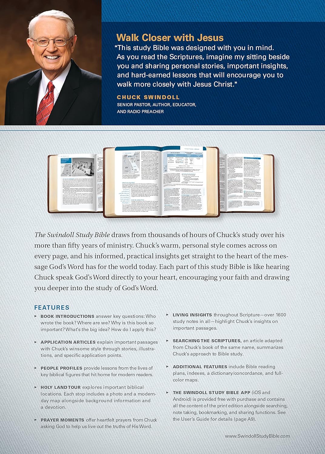 The Swindoll Study Bible NLT Hardcover – Illustrated