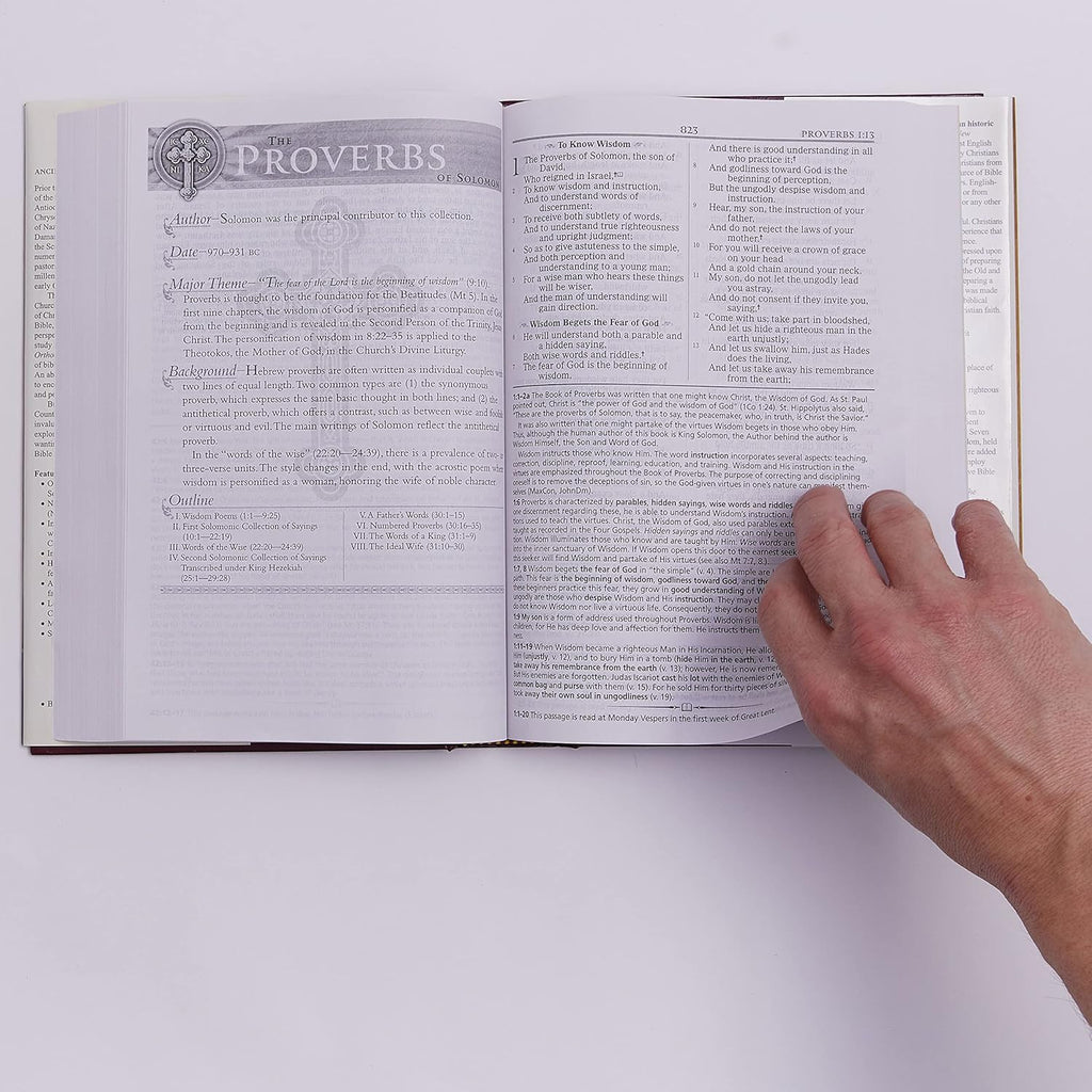 Orthodox Study Bible, Hardcover: Ancient Christianity Speaks to Today's World by St. Athanasius Academy of Orthodox Theology
