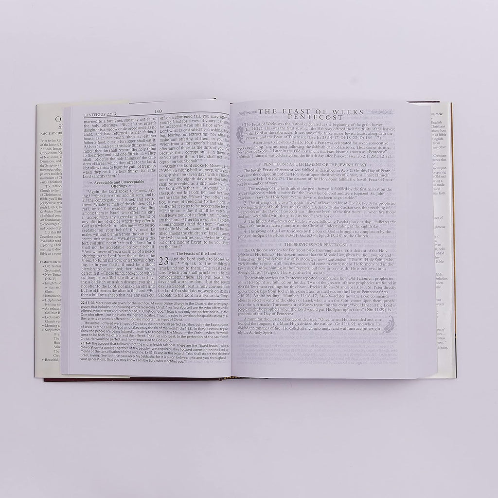 Orthodox Study Bible, Hardcover: Ancient Christianity Speaks to Today's World by St. Athanasius Academy of Orthodox Theology