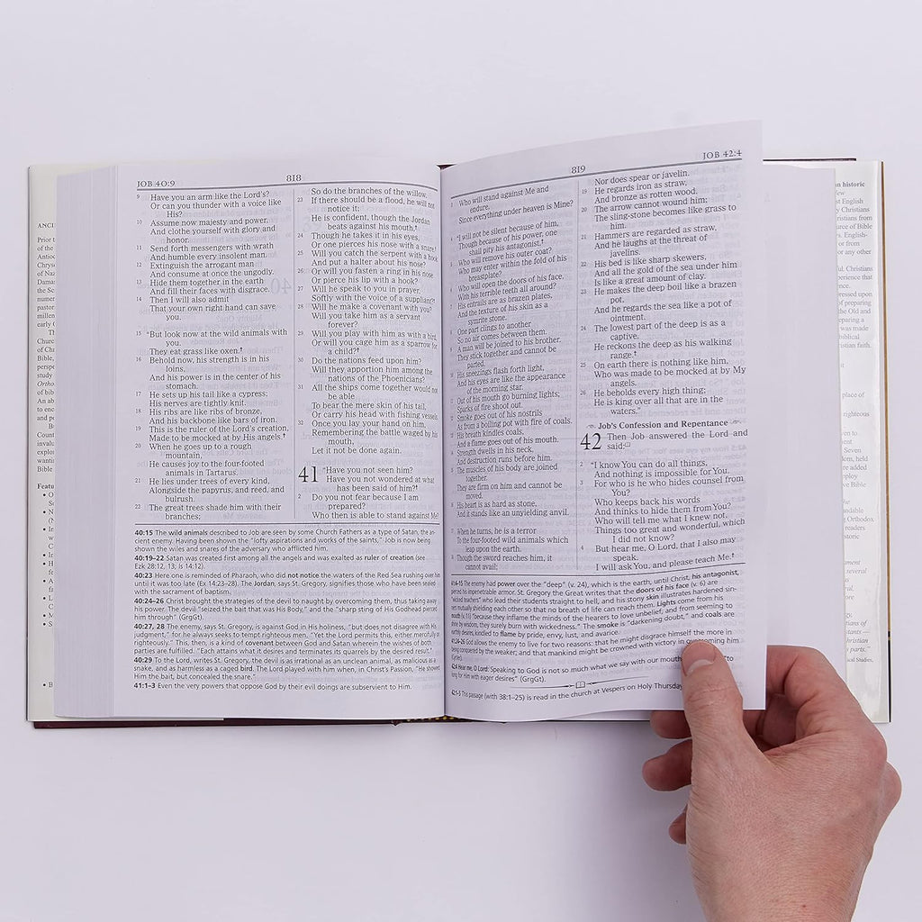 Orthodox Study Bible, Hardcover: Ancient Christianity Speaks to Today's World by St. Athanasius Academy of Orthodox Theology