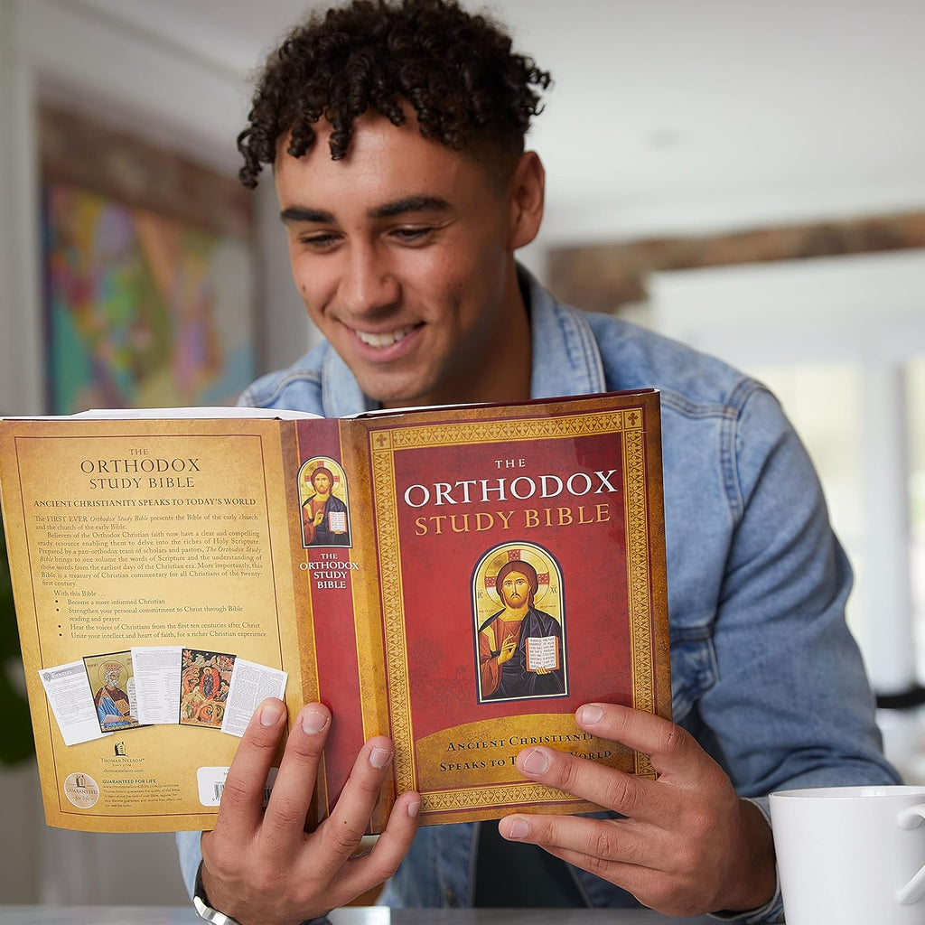 Orthodox Study Bible, Hardcover: Ancient Christianity Speaks to Today's World by St. Athanasius Academy of Orthodox Theology