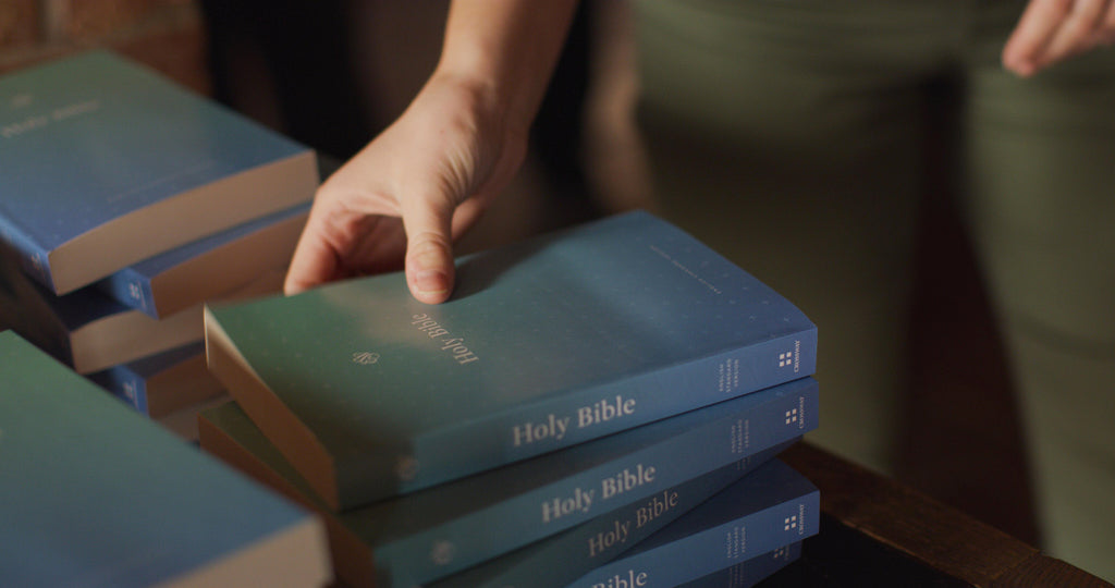 ESV Outreach Bible Paperback, Blue, Case of 28 - Bulk Sale