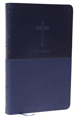 NKJV, Value Thinline Bible, Leathersoft, Blue, Red Letter, Comfort Print: Holy Bible, New King James Version