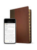 KJV Large Print Thinline Reference Bible, Filament Enabled E: King James Version, Brown & Mahogany Leatherlike, Thinline Reference, Red Letter, Filament Enable,