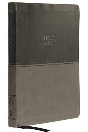 KJV, Value Thinline Bible, Large Print, Leathersoft, Gray, Red Letter, Comfort Print: Holy Bible, King James Version