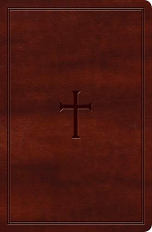 KJV Large Print Personal Size Reference Bible, Brown LeatherTouch, Red Letter, Ribbon Marker, Smythe-Sewn, Two-Column Text, Concordance, Presentation Page, Full-Color Maps, Easy-to-Read Font Size