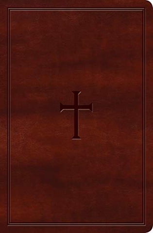 KJV Large Print Personal Size Reference Bible, Brown LeatherTouch, Red Letter, Ribbon Marker, Smythe-Sewn, Two-Column Text, Concordance, Presentation Page, Full-Color Maps, Easy-to-Read Font Size