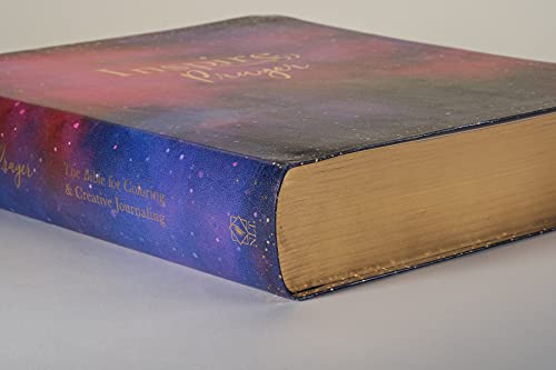 NLT Inspire PRAYER Bible Giant Print (LeatherLike, Purple): The Bible for Coloring & Creative Journaling