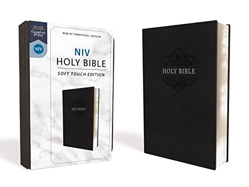 NIV, Holy Bible, Soft Touch Edition, Leathersoft, Black, Com
