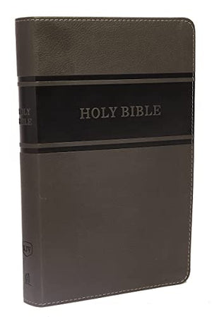 KJV, Deluxe Gift Bible, Leathersoft, Gray, Red Letter, Comfort Print: Holy Bible, King James Version