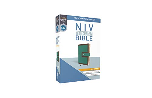 Holy Bible: New International Version, Turquoise/Chocolate, Leathersoft, Thinline, Red Letter