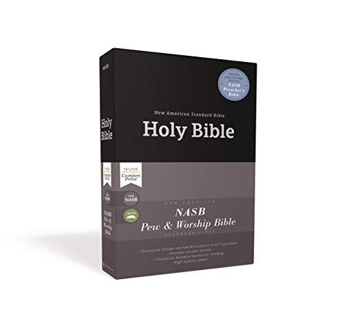 Nasb, Pew and Worship Bible, Hardcover, Black, 1995 Text, Comfort Print