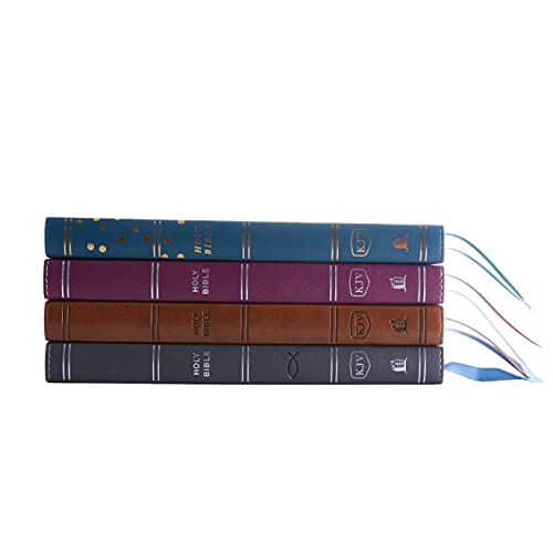 KJV, Thinline Bible Youth Edition, Leathersoft, Gray, Red Letter, Comfort Print: Holy Bible, King James Version