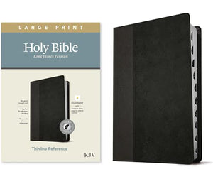 KJV Large Print Thinline Reference Bible, Filament Enabled E: King James Version, Black & Onyx Leatherlike, Filament Enabled: Thinline Reference