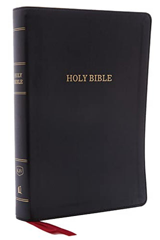 KJV, Deluxe Reference Bible, Center-Column Giant Print, Leathersoft, Black, Red Letter, Comfort Print: Holy Bible, King James Version
