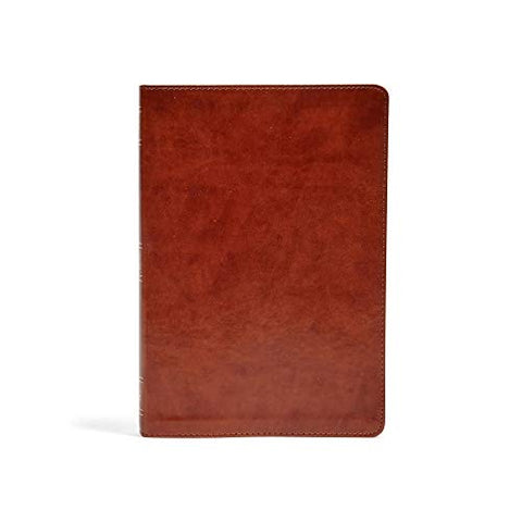 KJV Large Print Ultrathin Reference Bible, British Tan LeatherTouch, Black Letter Edition