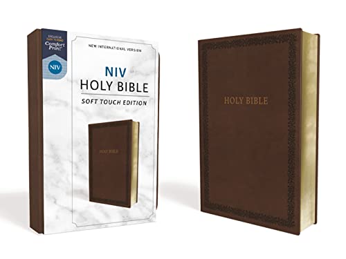 NIV, Holy Bible, Soft Touch Edition, Leathersoft, Brown, Com