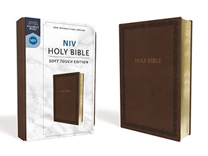 NIV, Holy Bible, Soft Touch Edition, Leathersoft, Brown, Com