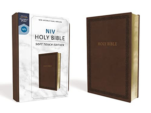 NIV, Holy Bible, Soft Touch Edition, Leathersoft, Brown, Com