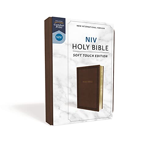 NIV, Holy Bible, Soft Touch Edition, Leathersoft, Brown, Com