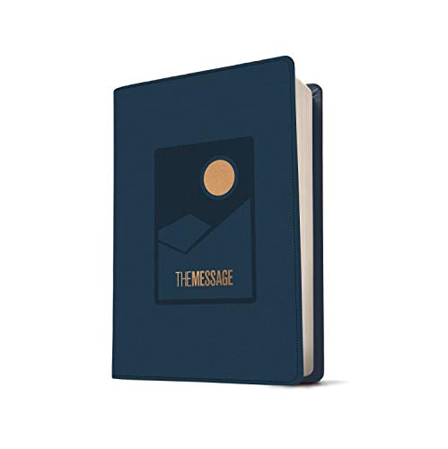 Message Deluxe Gift Bible, Large Print, Navy: The Message Bible, Leather-look, Navy: The Bible in Contemporary Language