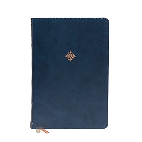 NKJV Holy Bible, Super Giant Print Reference Bible, Blue Leathersoft, 43,000 Cross references, Red Letter, Comfort Print: New King James Version: Holy Bible, New King James Version