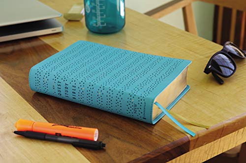 Quest Study Bible: New International Version, Teal, Leathersoft, Comfort Print, Personal Size