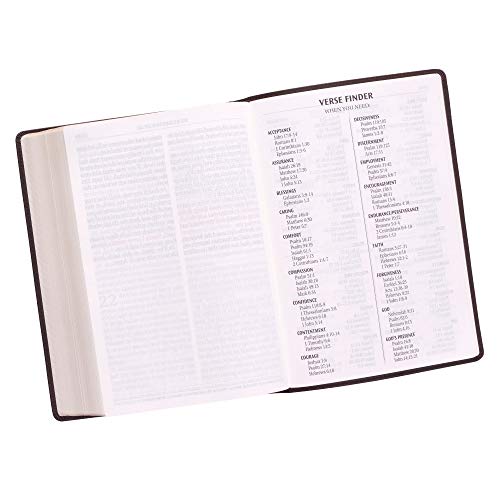 KJV Super Giant Print Brown Red Letters
