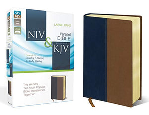 NIV, KJV, Parallel Bible, Large Print, Leathersoft, Pink/Bro