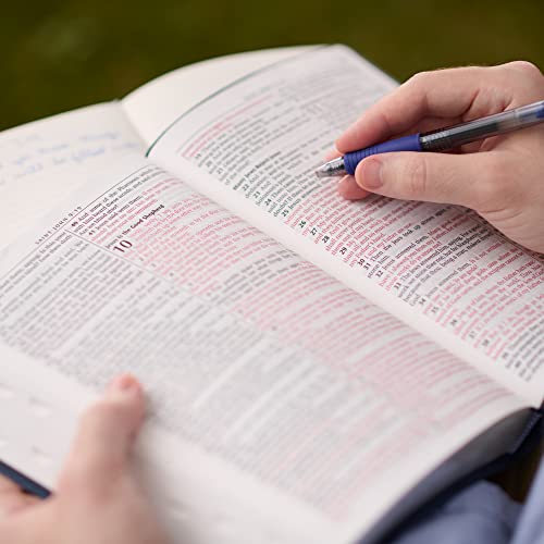 KJV Holy Bible, Thinline Large Print Faux Leather Red Letter Edition - Thumb Index & Ribbon Marker, King James Version, Black, Zipper Closure