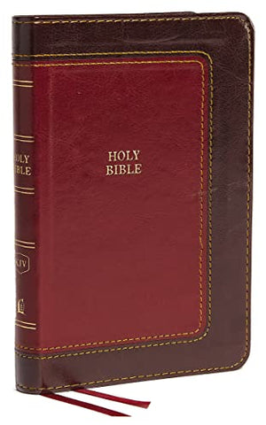 KJV, Thinline Bible, Compact, Leathersoft, Burgundy, Red Letter, Comfort Print: Holy Bible, King James Version