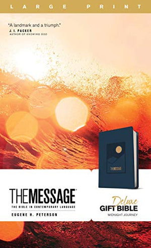 Message Deluxe Gift Bible, Large Print, Navy: The Message Bible, Leather-look, Navy: The Bible in Contemporary Language