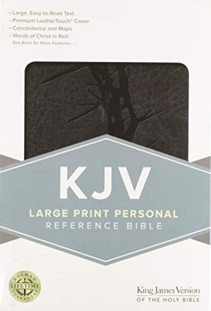 KJV Reference Bible, Personal Size, Large Print, Charcoal