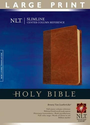 NLT Slimline Center Column Reference Bible, Large Print