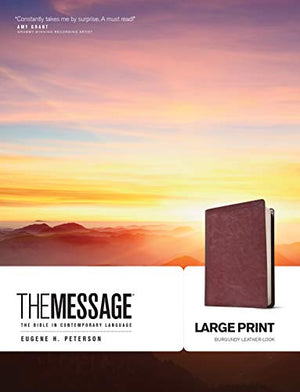 Message Bible - Message Bible Large Print Burgundy