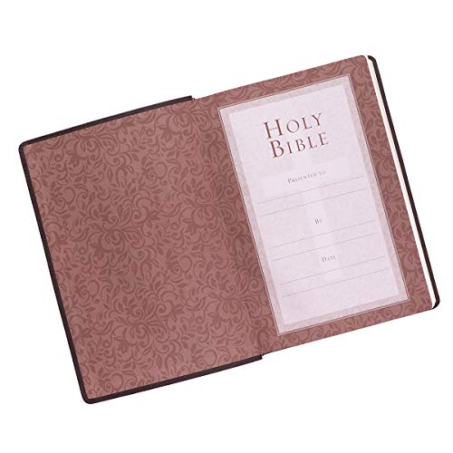 KJV Super Giant Print Brown Red Letters