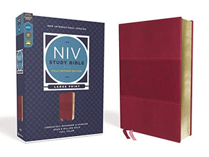NIV Study Bible: New International Version, Burgundy, Leathersoft, Comfort Print (NIV Study Bible, Fully Revised Edition)