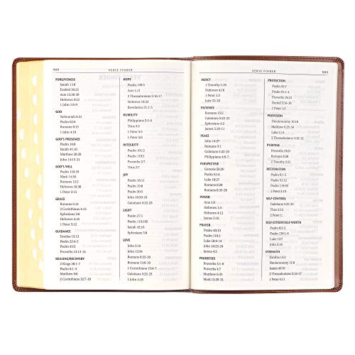 KJV Bible Thinline Brown
