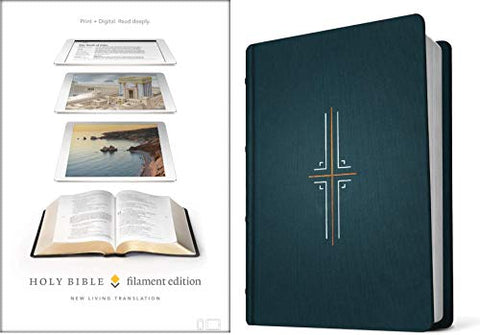 NLT Filament Bible, Midnight Blue: The Print+digital Bible