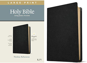 KJV Large Print Thinline Reference Bible, Filament Edition: King James Version, Black, Genuine Leather, Filament Enabled: Thinline Reference