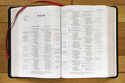 ESV TCR BL: English Standard Version, Black, Bonded Leather, Red Letter