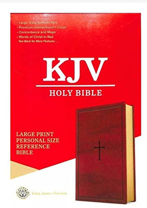 KJV Holy Bible/Super Giant Print Reference Bible/Words of Christ in red/Brown