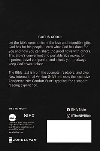 Holy Bible: New International Version, Black, Comfort Print