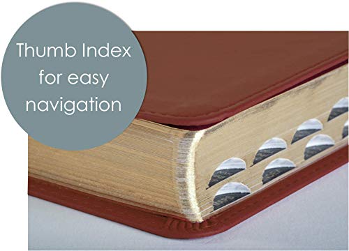 KJV Large Print Thinline Reference Bible, Filament Enabled E: King James Version, Brown & Mahogany Leatherlike, Thinline Reference, Red Letter, Filament Enable,
