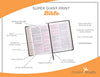 KJV Super Giant Print Brown Red Letters