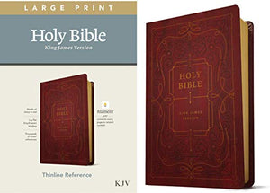 KJV Large Print Thinline Reference Bible, Filament Edition: King James Version, Ornate Burgundy Leatherlike, Filament Enabled, Thinline Reference