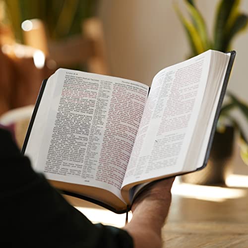 NKJV, Deluxe Reference Bible, Center-Column Giant Print, Leathersoft, Burgundy, Red Letter, Comfort Print: Holy Bible, New King James Version