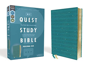 Quest Study Bible: New International Version, Teal, Leathersoft, Comfort Print, Personal Size