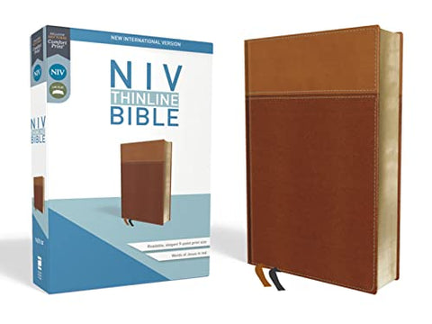 NIV, Thinline Bible, Imitation Leather, Tan, Red Letter Edition: New International Version, Thinline, Tan, Leathersoft, Red Letter Edition