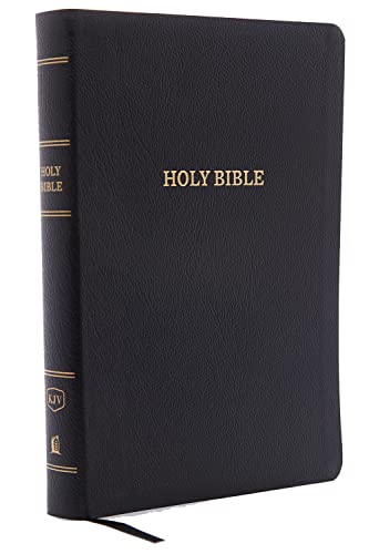 KJV Holy Bible, Giant Print Center-Column Reference Bible, Black Bonded Leather, 53,000 Cross References, Red Letter, Comfort Print: King James Version: Holy Bible, King James Version